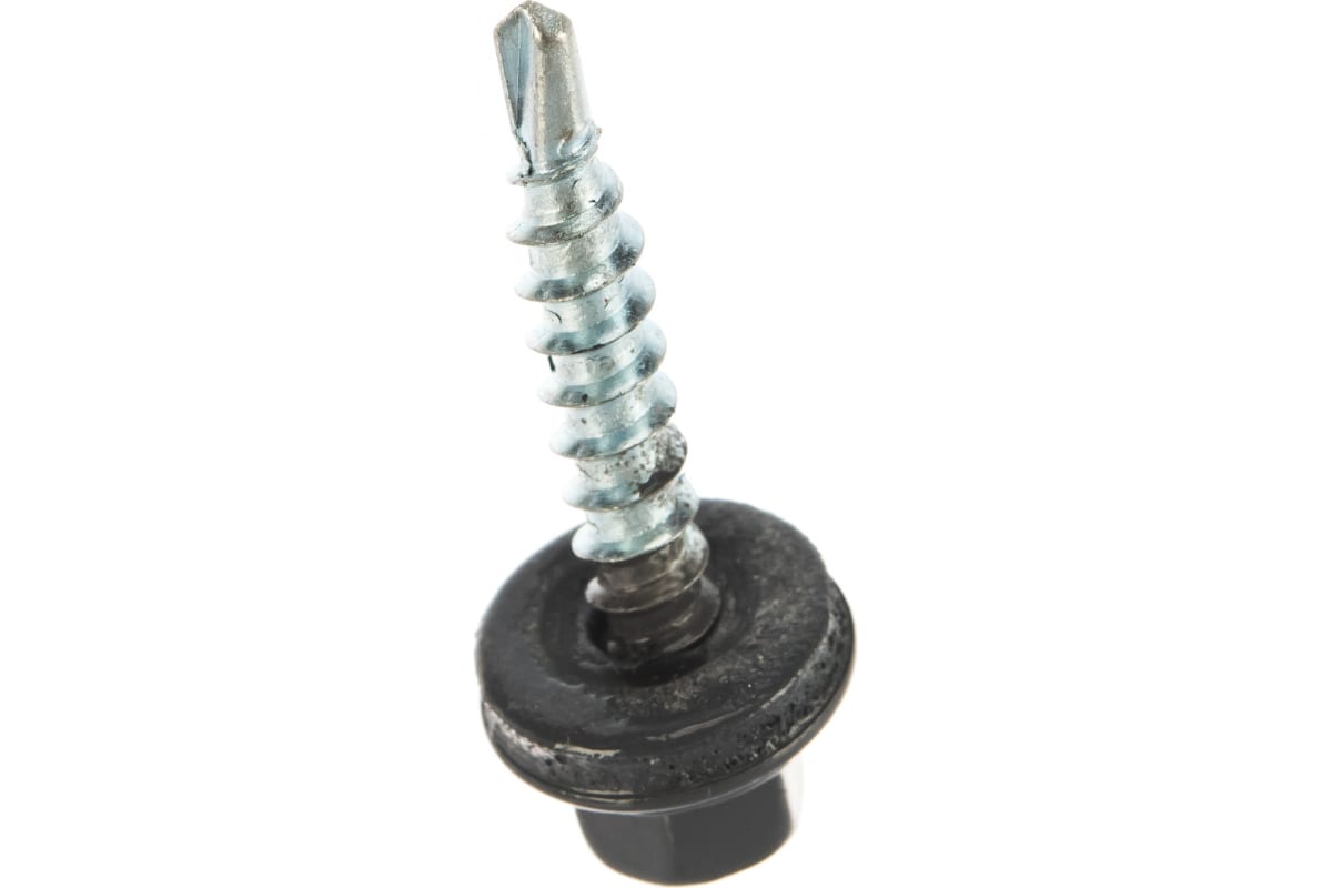 Саморез кровельный 4,8х29 RAL 7024 серый гранит 1