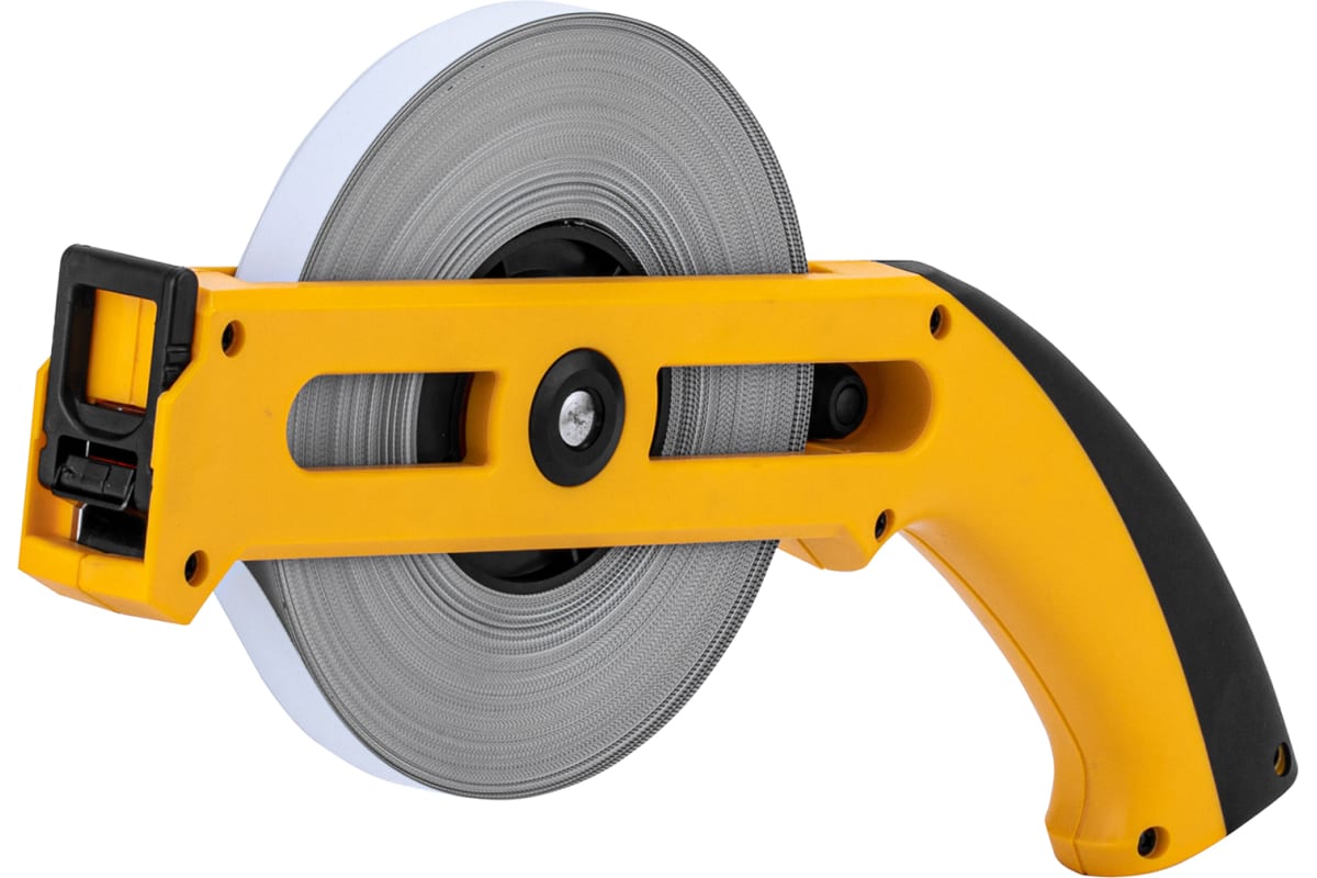 Рулетка Denzel геодезическая длина 50 метров, ширина 13 мм, открытый корпус, металлическая лента