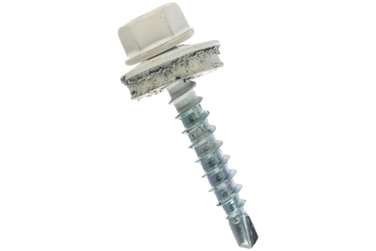 Саморез кровельный 4,8х35 RAL 9003 белый опт розница низкая цена доставка по России скидки