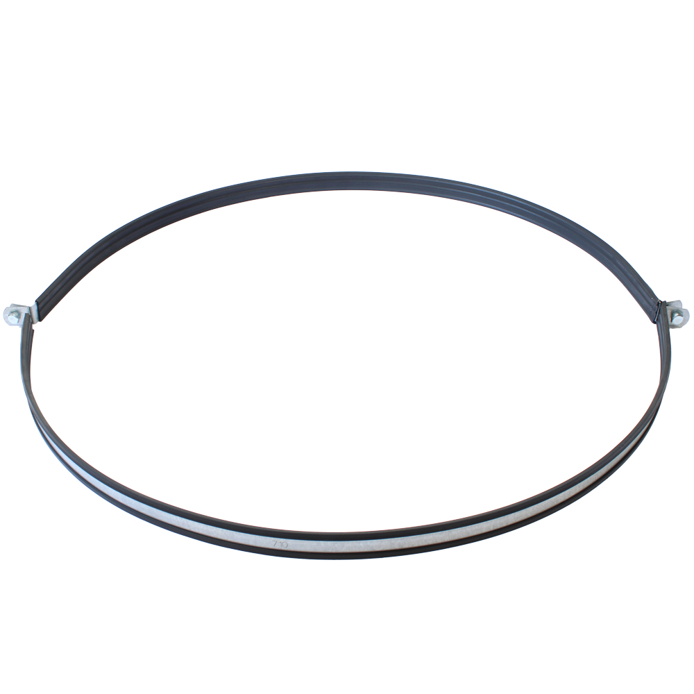 Хомут для воздуховода с резиновым профилем 710мм (Без гайки)