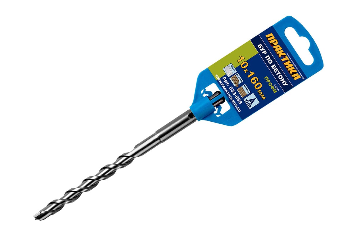 Бур SDS+ 10х160 мм Практика серия  Бур SDS+ 10х160 мм Практика серия