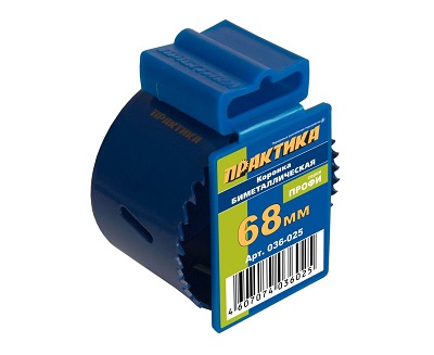 Коронка биметаллическая 68 мм Практика