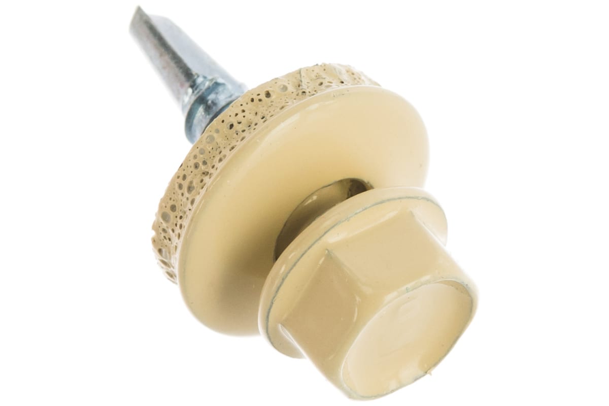 Саморез кровельный 5,5х19 RAL 1014 бежевый 2