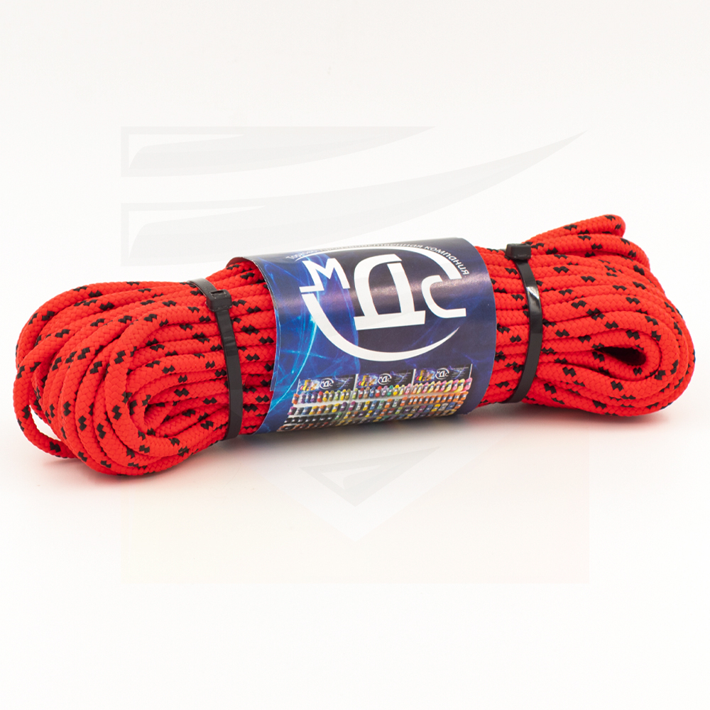 Канат полипропиленовый плетеный 5 мм 16 прядный 20 м с сердцевиной МДС