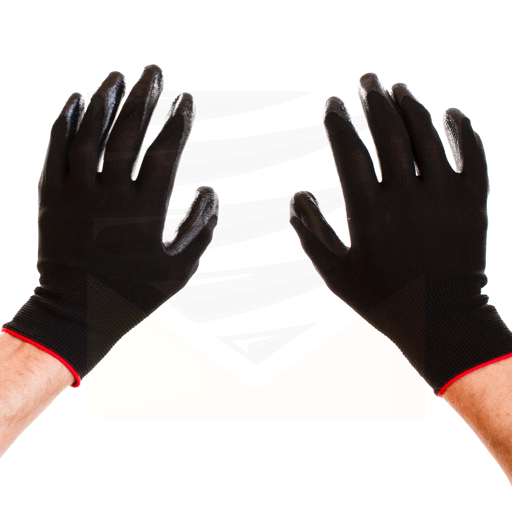 Перчатки с латексным покрытием (ЧЕРНЫЙ)