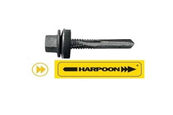 Саморез кровельный HE5-R-Z19  5,5х32 удлинённое сверло Гарпун (250шт) опт розница свой склад