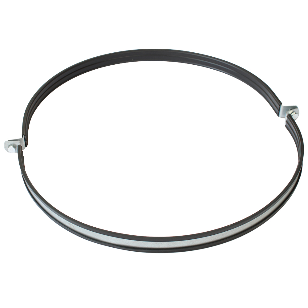 Хомут для воздуховода с резиновым профилем 500мм (Без гайки)