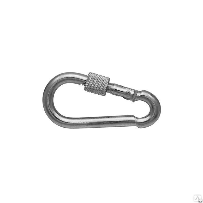 Карабин пожарный с фиксатором 12 мм Карабин пожарный с фиксатором 12 мм