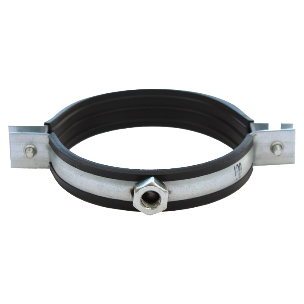 Хомут для воздуховода с резиновым профилем 100мм (ГАЙКА)