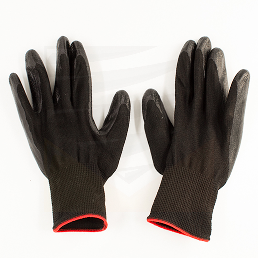 Перчатки с латексным покрытием (ЧЕРНЫЙ)