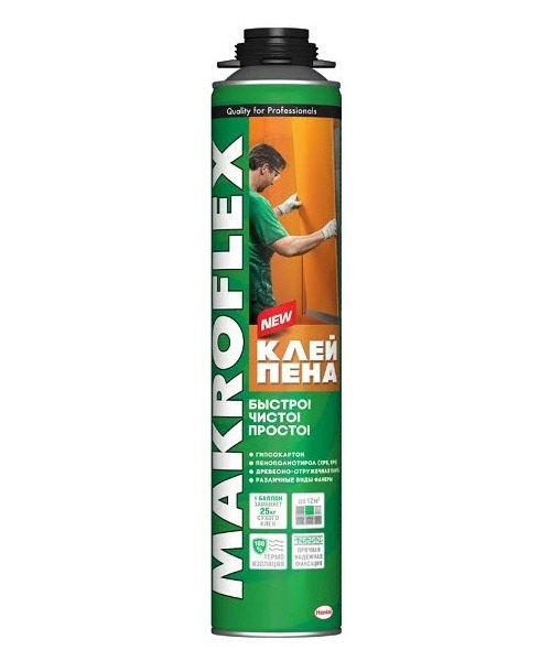 Пена-клей ПРОФ. Макрофлекс ПРО (850мл.,16шт) (12шт-3003559)