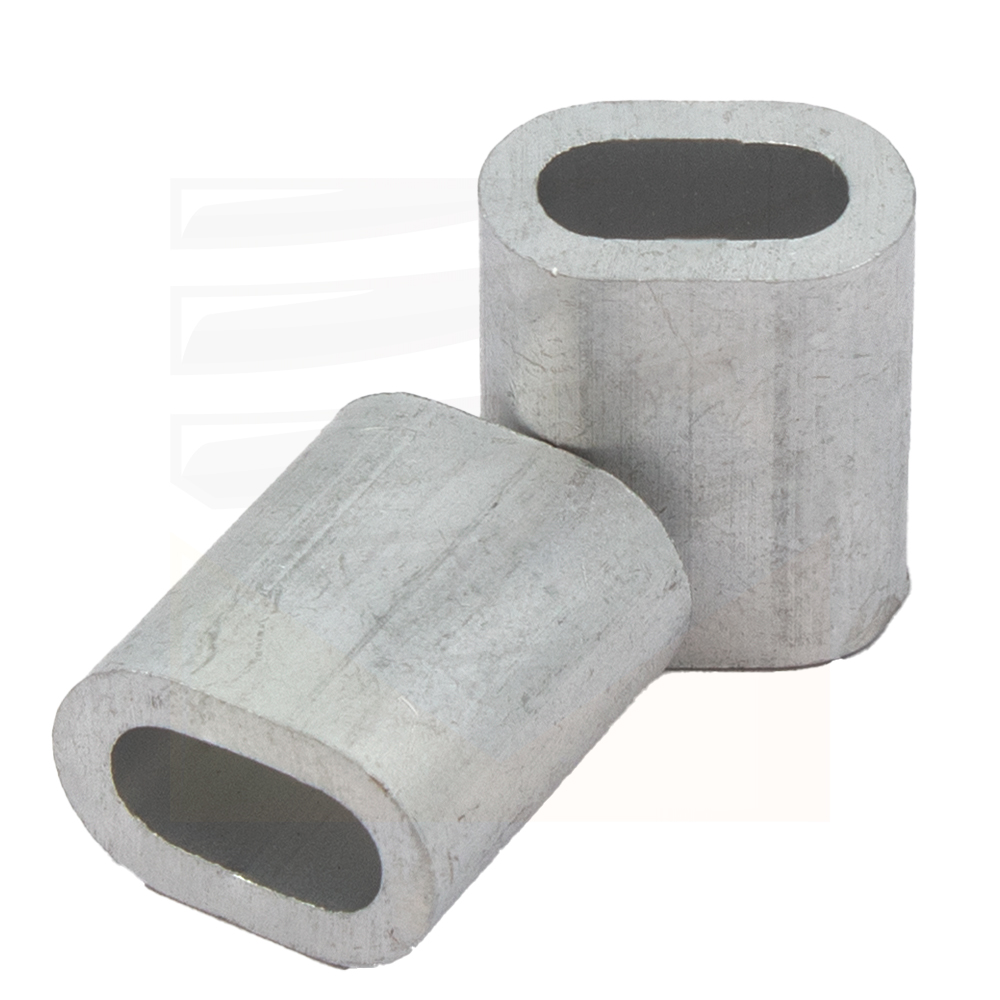 Зажим для стальных канатов (трос) М2 АЛЮМИНИЕВЫЙ DIN 3093 