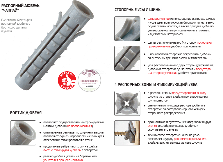 дюбель чапай