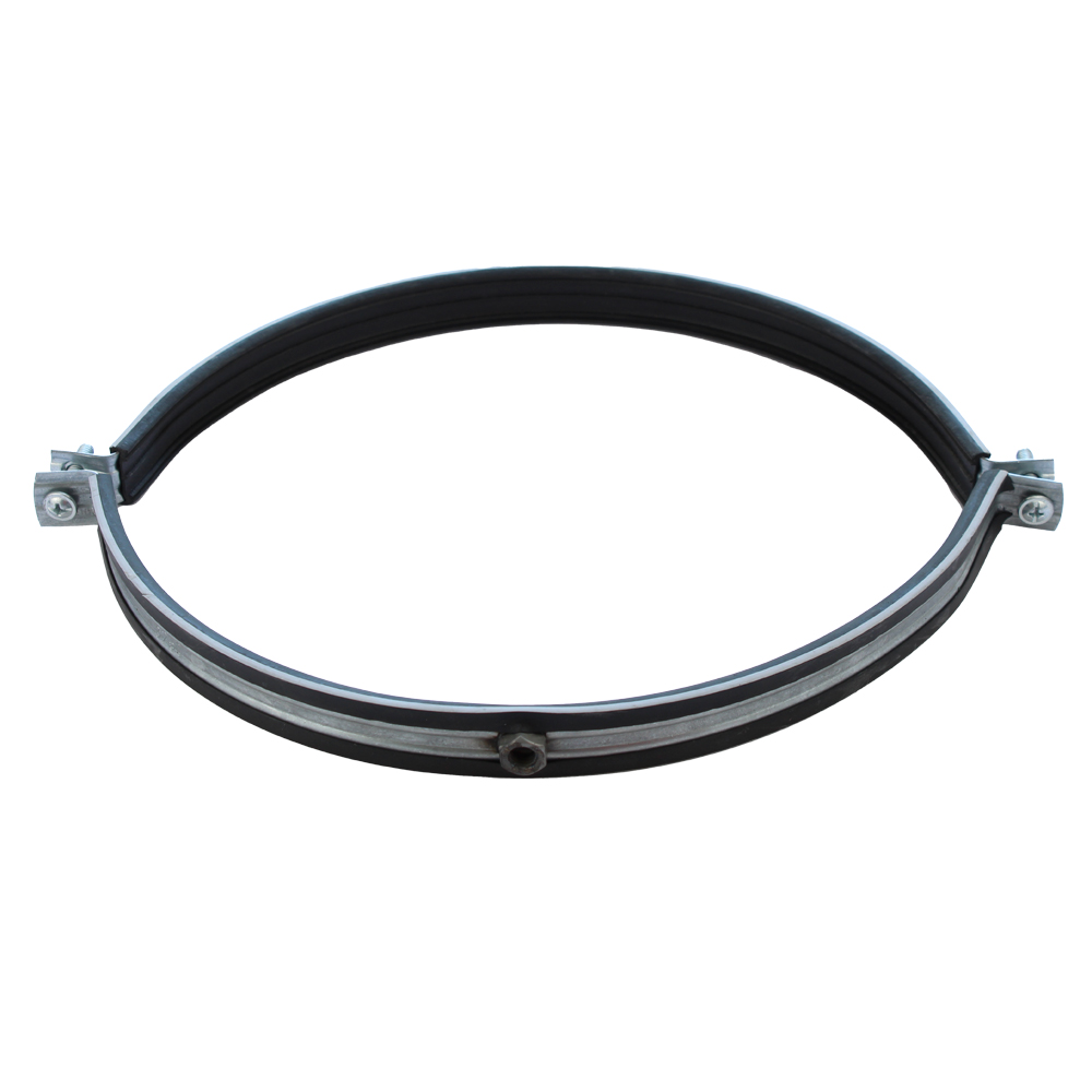 Хомут для воздуховода с резиновым профилем М8 250мм