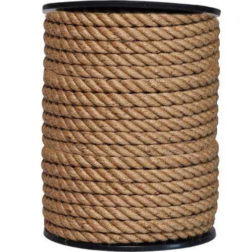 Канат джутовый кручёный 20мм 4пр (50/100м) в наличии доставка по РФ низкая цена