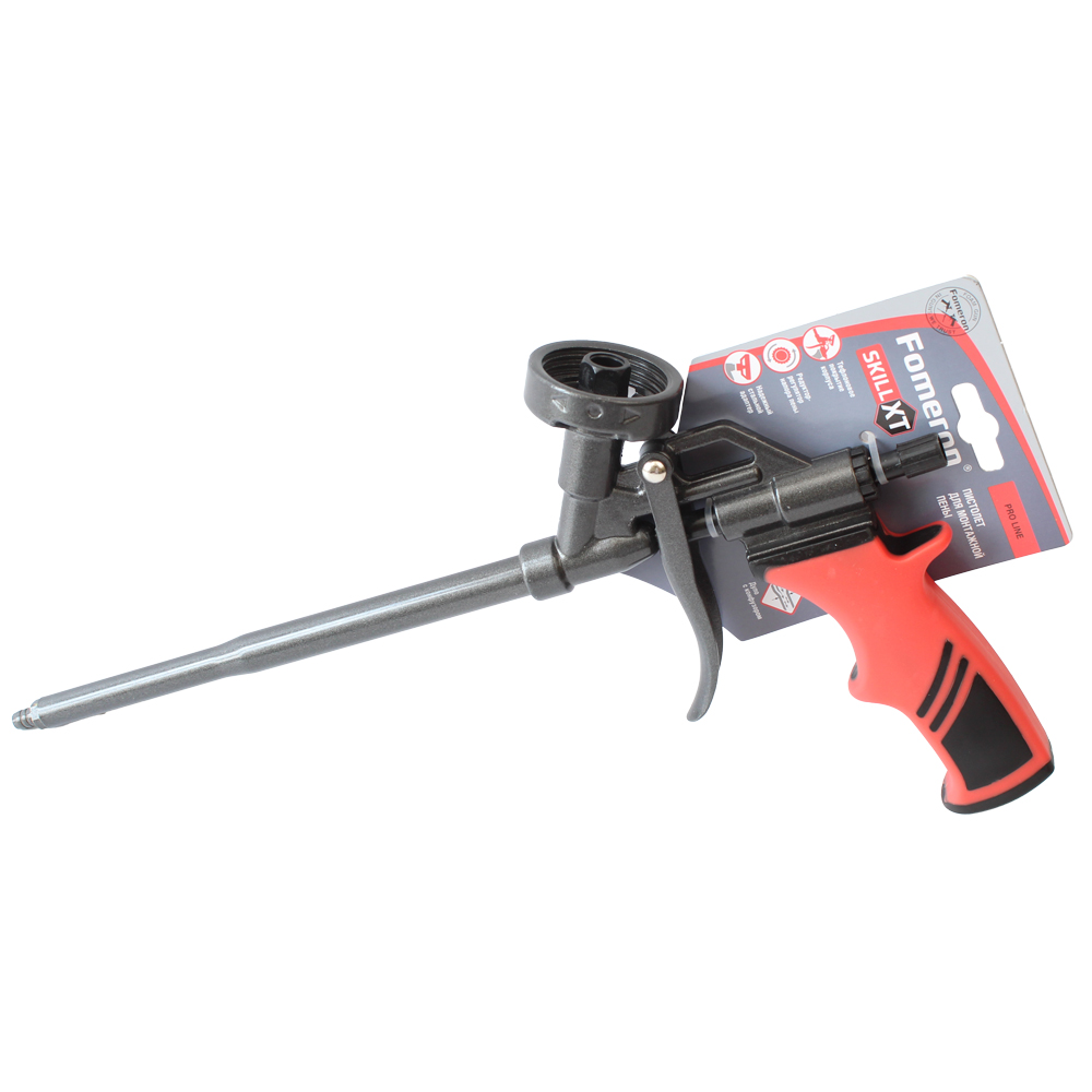 Пистолет для монтажной пены Fomeron Skill XT с тефлон. покрытием низкая цена доставка по РФ