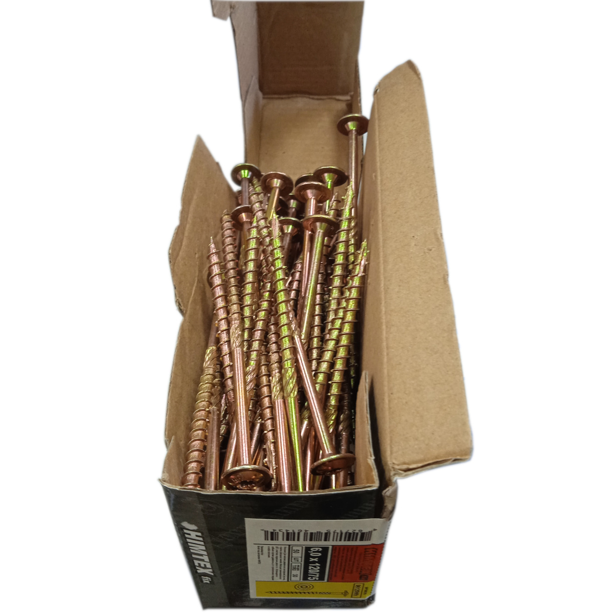 Шуруп по дереву полусфер. гол. конструкционный 6х120 Torx 30 HIMTEXfix 2