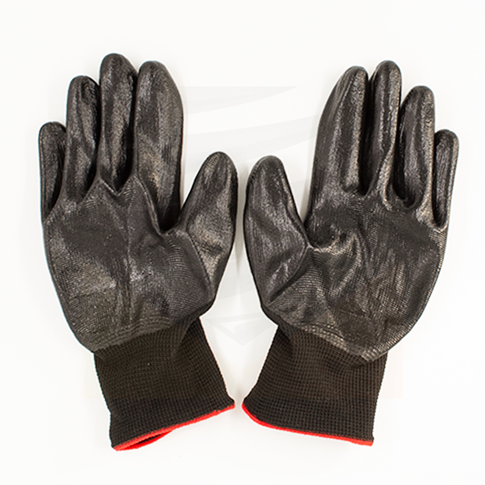 Перчатки с латексным покрытием (ЧЕРНЫЙ)