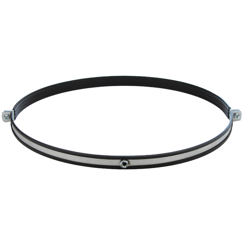 Хомут для воздуховода с резиновым профилем М8 400мм