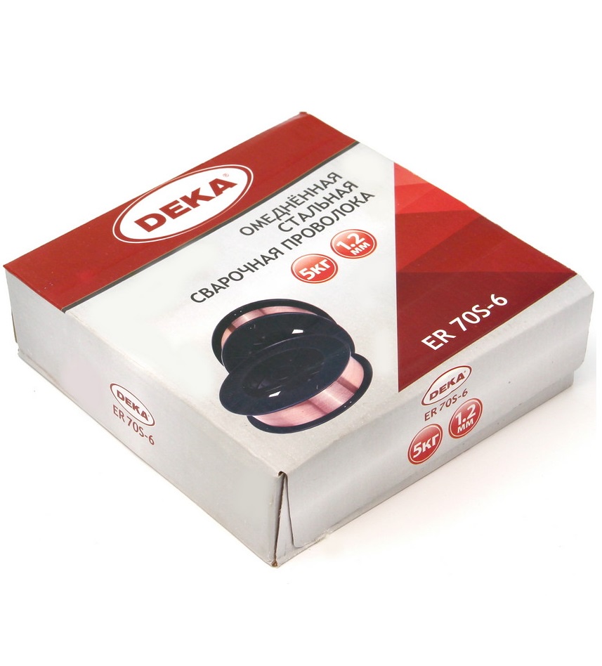 Дека 0,8х5кгПроволока 0,8 мм сварочная омеднен. DEKA ER70S-6 (5 кг)