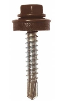 Саморез кровельный 4,8х29 RAL 8017 по тонкому листовому металлу крашенные 4,8*29 RAL8017