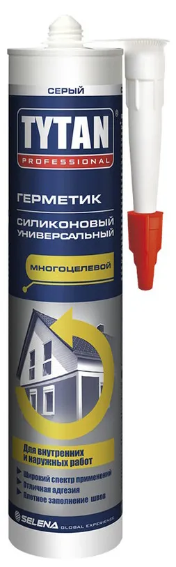 Герметик силикон. универс. Tytan Professional серый (280мл.,12шт) Герметик силикон. универс. Tytan Professional серый (280мл.,12шт)
