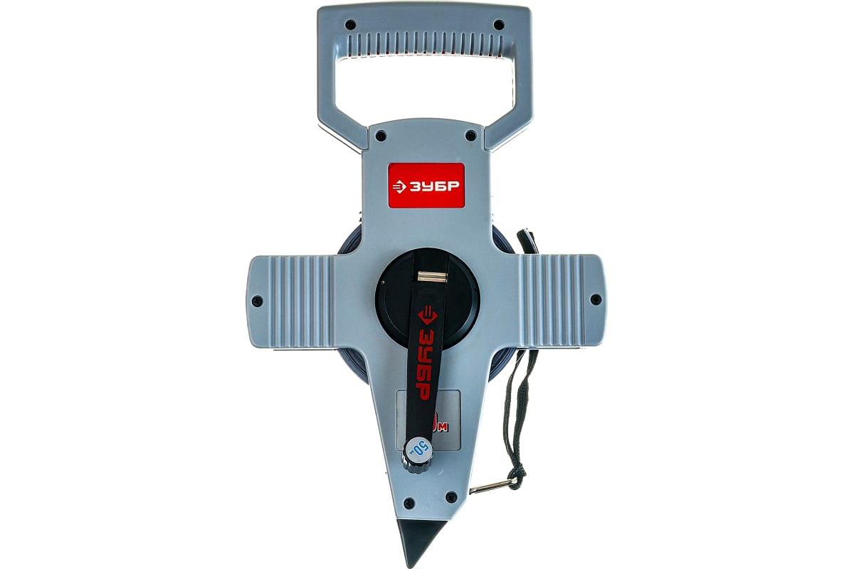 Геодезийная мерная лента длина 50 метров, ширина 10 мм ЗУБР артикул 34181-050 опт розница