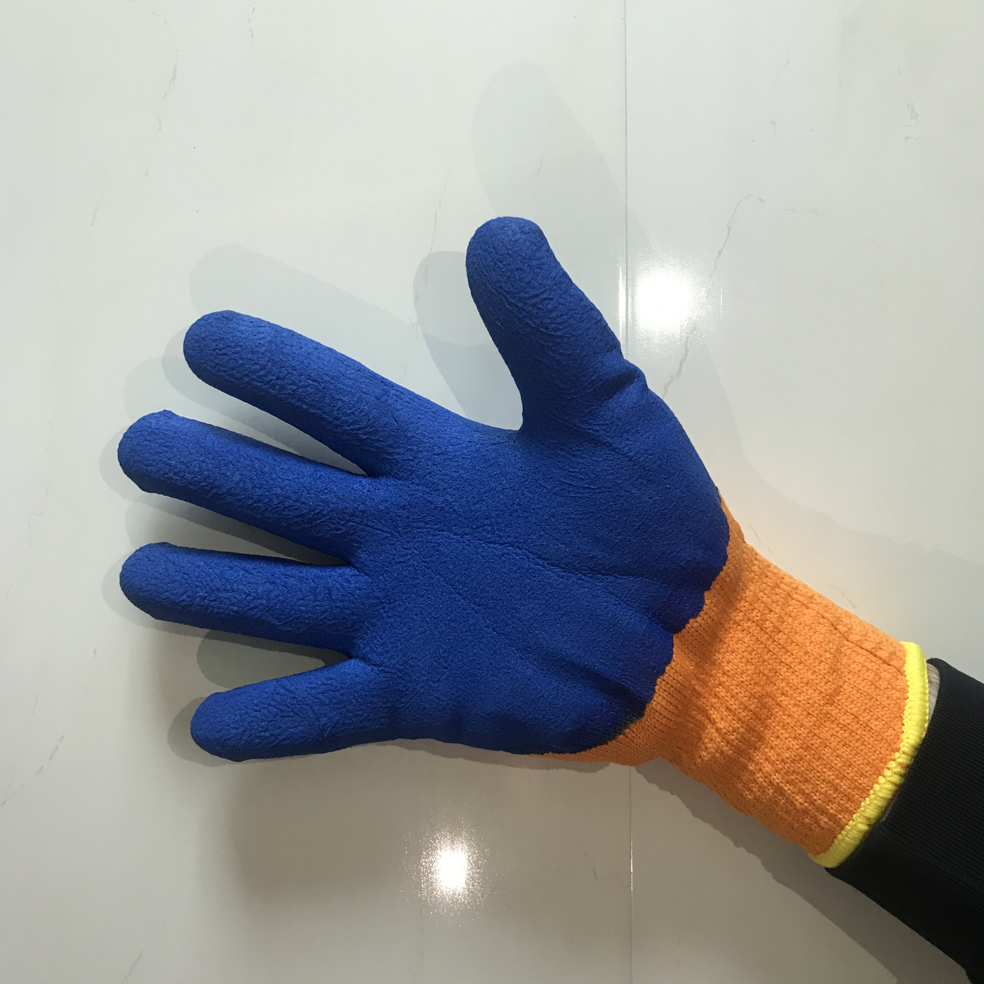 Перчатки акриловые с текстурированным латексным покрытием Торро утепленные1